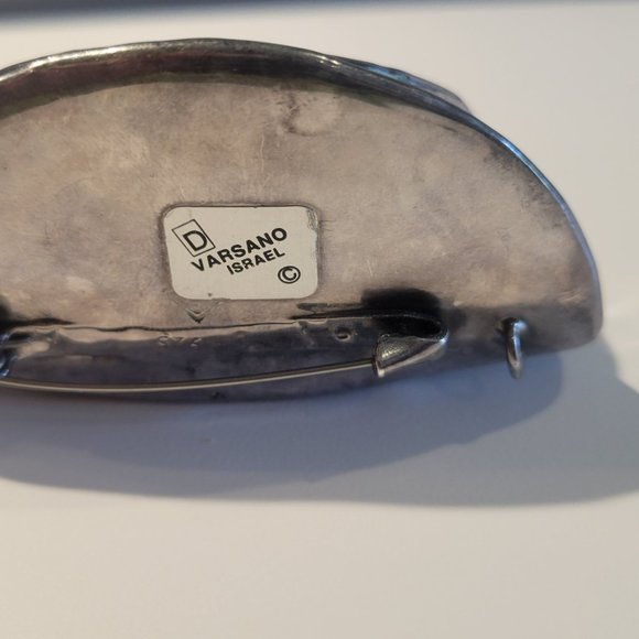 David Varsano Israel Sterling Silver Modern Unique Pendant/Brooch - Picture 5 of 5
